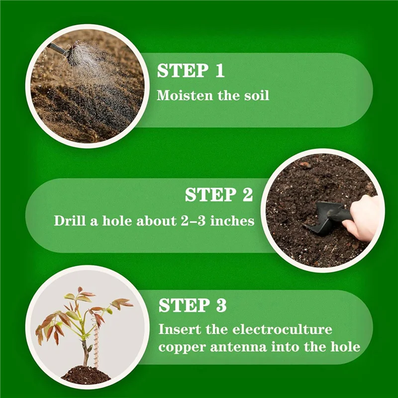 

A88E-80-Pack Electroculture Copper Gardening Antenna - Pure Copper Wire, Copper Garden Stakes For Growing Plants (12 Inch)