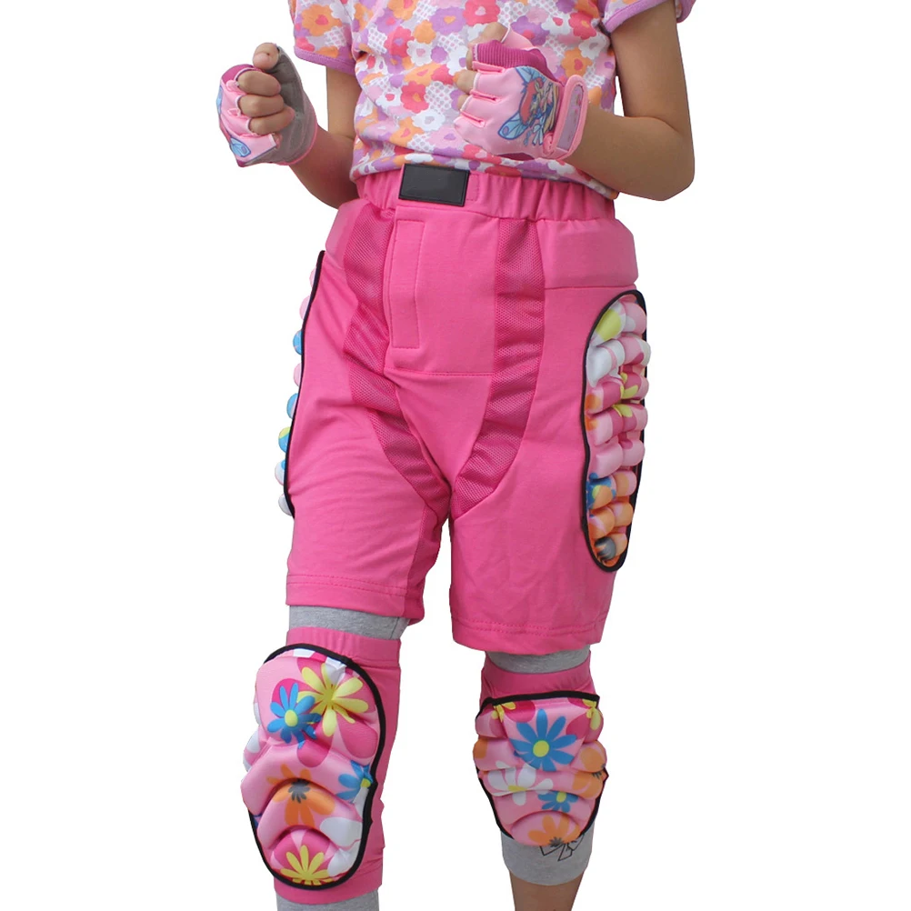

Pink Protective Hip Pants Adjustable Size Lightweight Eva Padding for Ski Skate Snowboard Roller Skating Hockey Soccer Xs