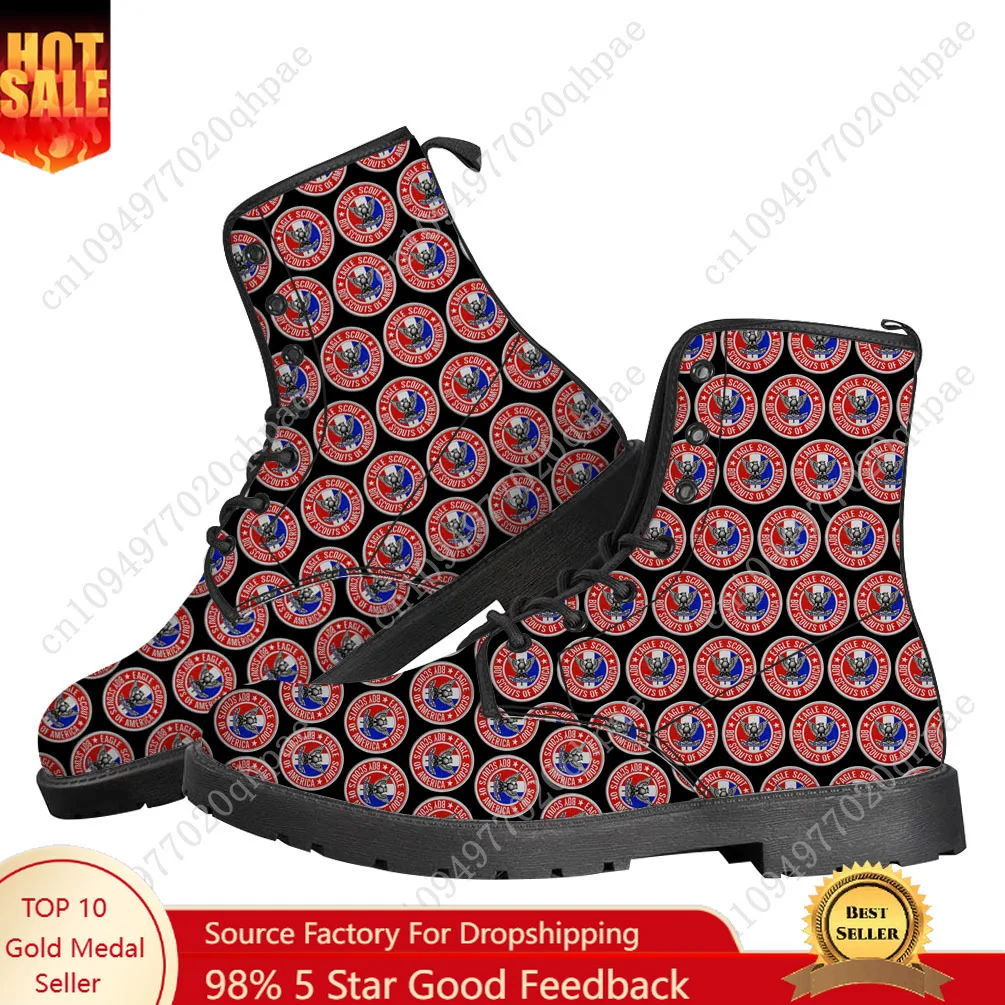 

Eagle Scout Boots Mens Womens Teenager Shoes Casual Boot Outdoor Light High Quality Couple Print on Demand Customize Shoe