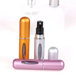 Nieuwe 5Ml Parfum Verstuiver Draagbare Vloeibare Container Voor Cosmetica Reizen Mini Aluminium Spray Alcochol Lege Hervulbare Fles