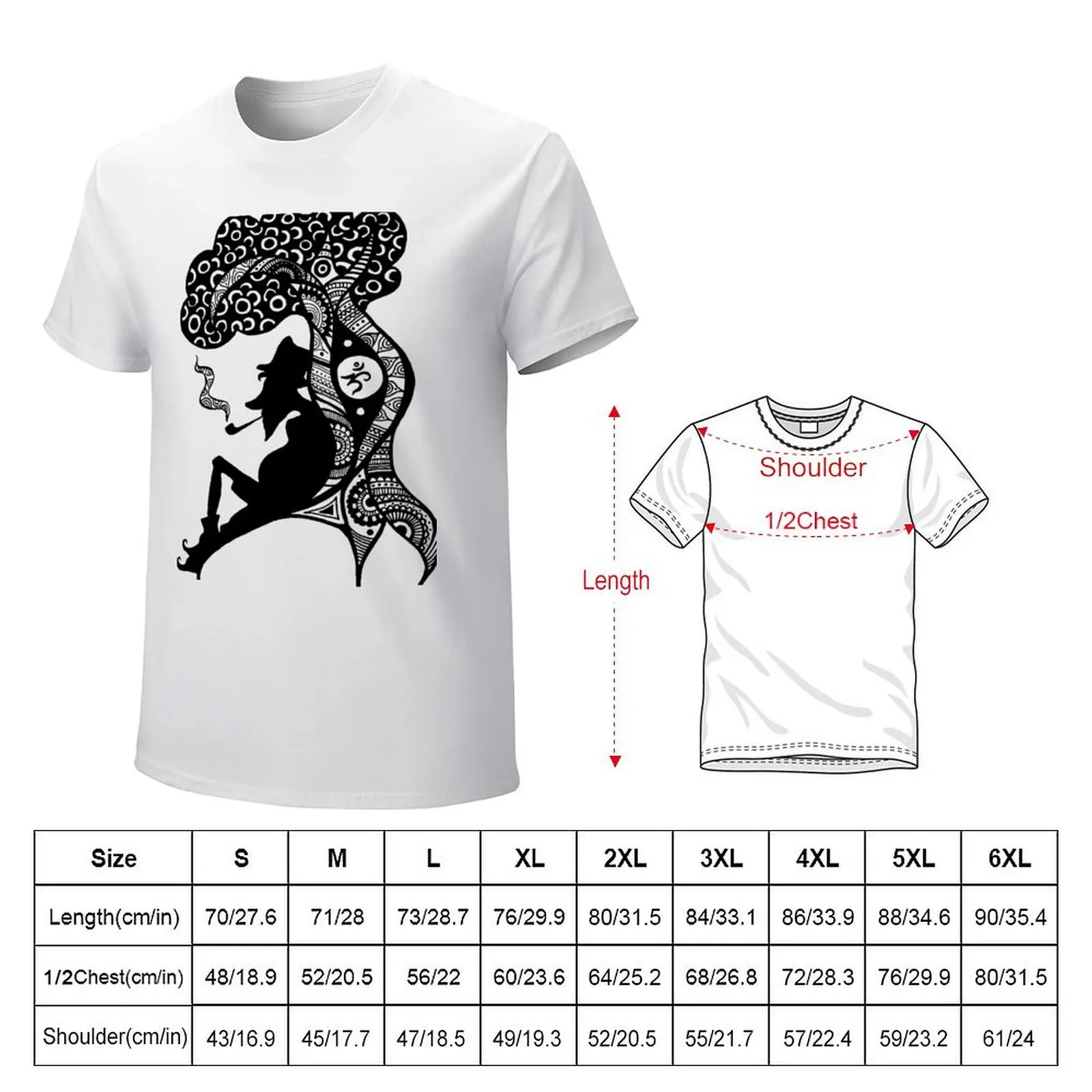 Elf Under Tree Illustration T-shirt summer tops oversized customs design your own t shirts for men cotton