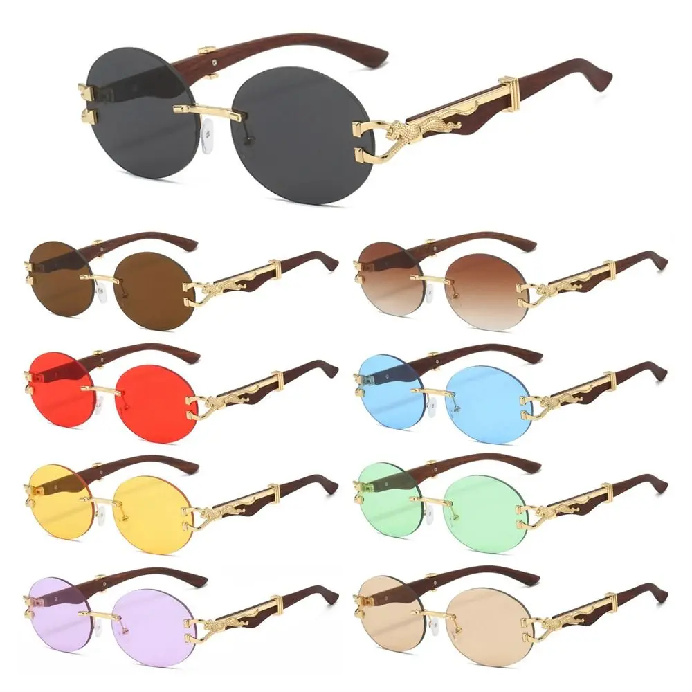 

Овальные женские солнцезащитные очки без оправы Модные Винтажные роскошные мужские солнцезащитные очки UV400 градиентные солнцезащитные очки для женщин и мужчин