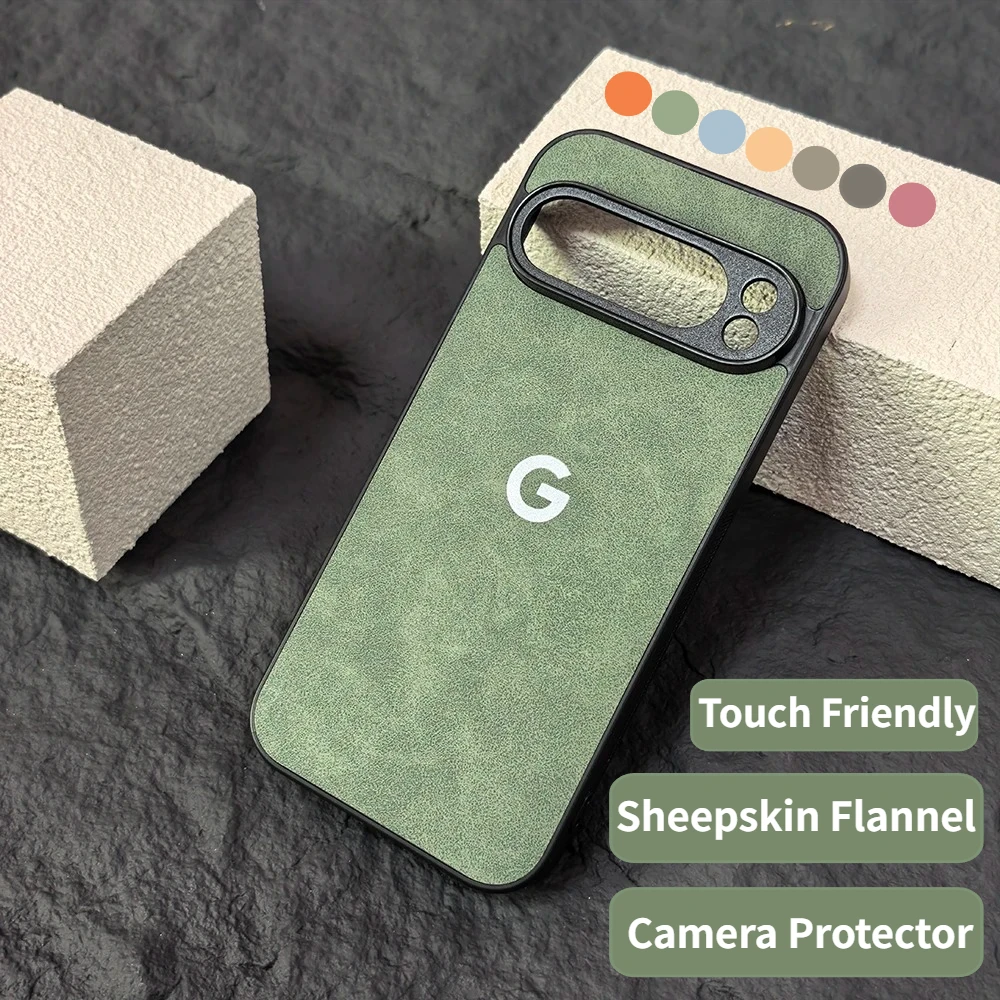 Business G Anti Slip Sheepskin Flannel Leather Case for Goog