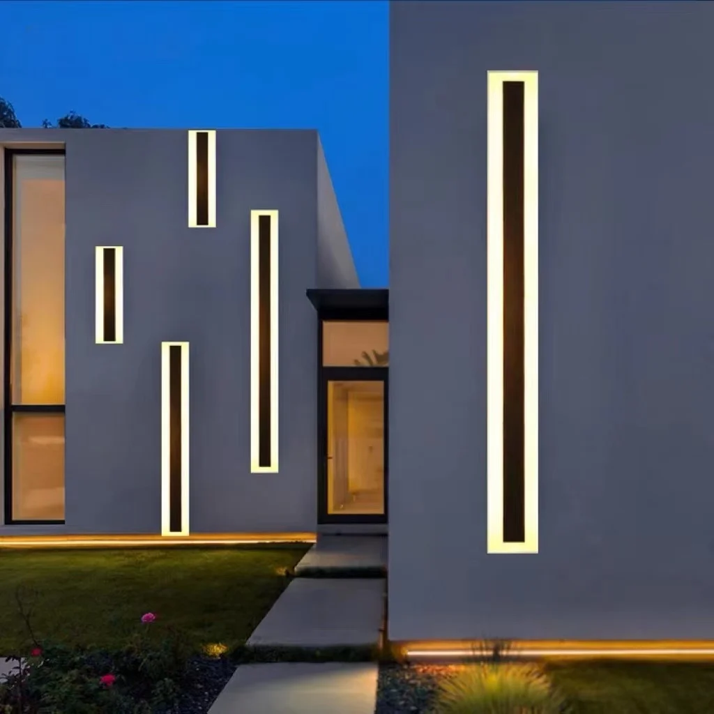 

Простота, внешняя длинная полоса, наружное настенное бра, IP65, умное минималистичное линейное настенное освещение для домашнего экстерьера