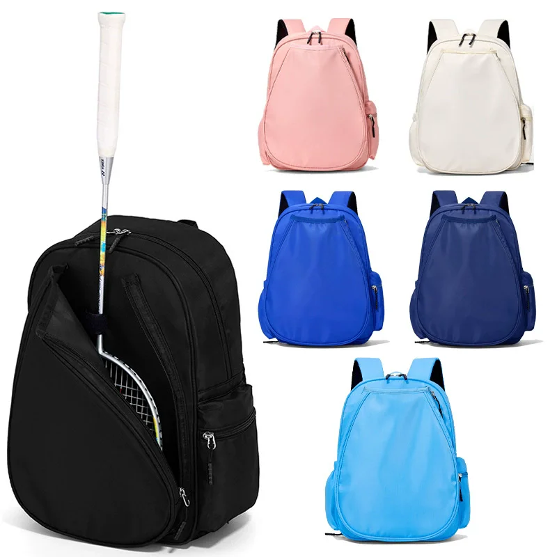 Nylon Women Fashion Racket Backpack Water Resistant & Lightweight Portable Sports Back Pack for Tennis Badminton Basketball Etc