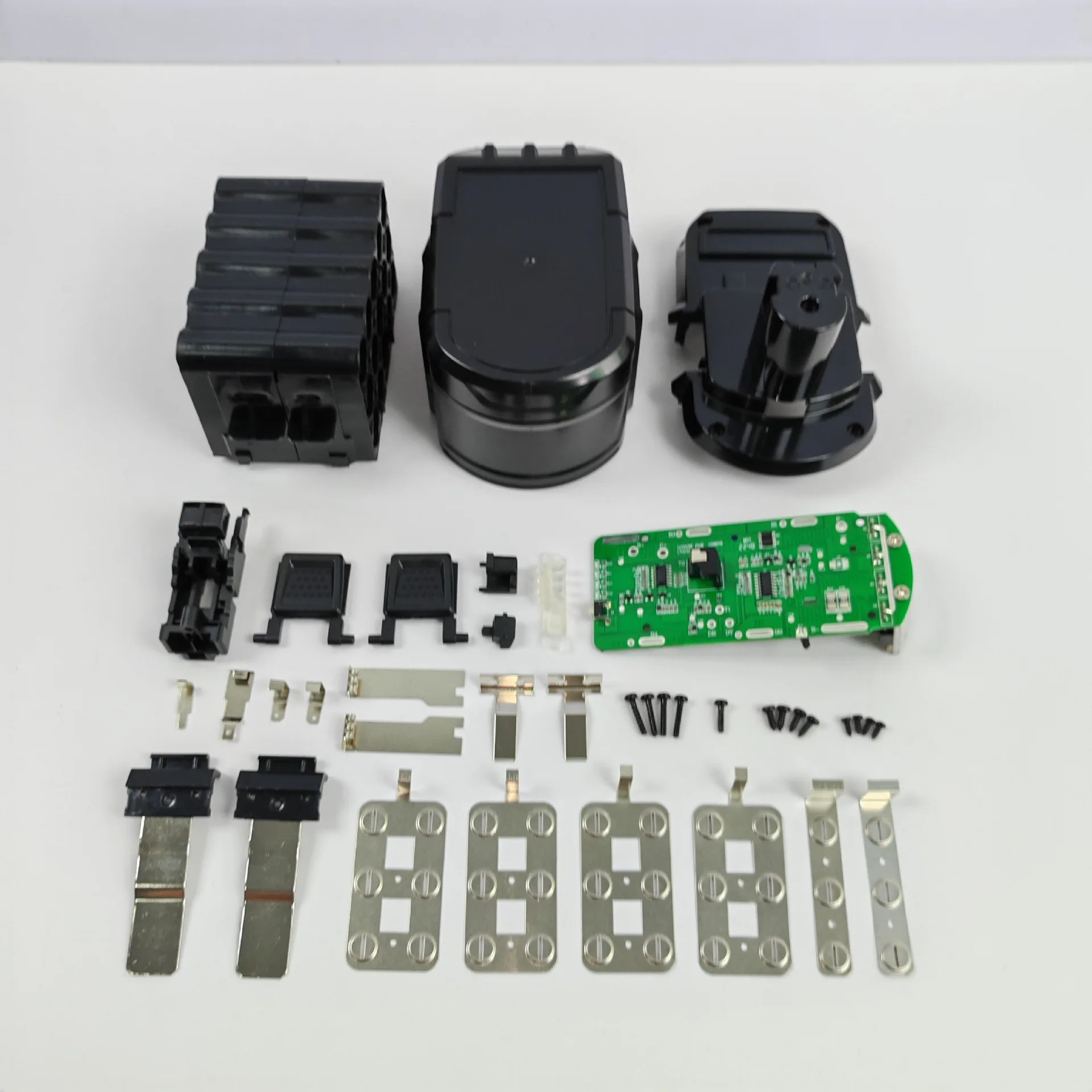 18V Li-ion Battery DIY Shell Kit Compatible with P108 9.0Ah 18650 15 Cells High Drain High Rate BMS for Cordless Power Tools