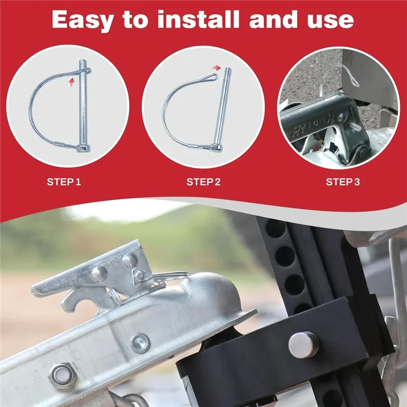 A76K 10 шт. 6X70 мм стопорный штифт вала W ушная арка D-образный стопорный штифт вала прицепа предохранительный штифт муфты для автомобилей лодок/прицепов