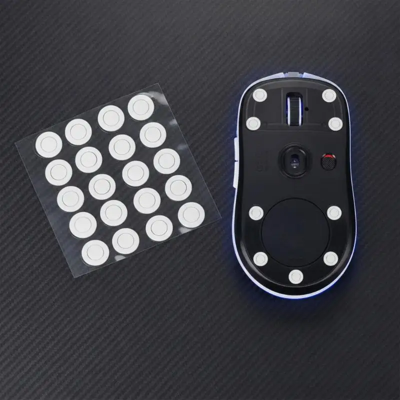 DIY Mouse Glide Feet Pads 20pcs Pack Ultraglide 7mm Round Doughnut Design Universal for All Regular Mice Repair