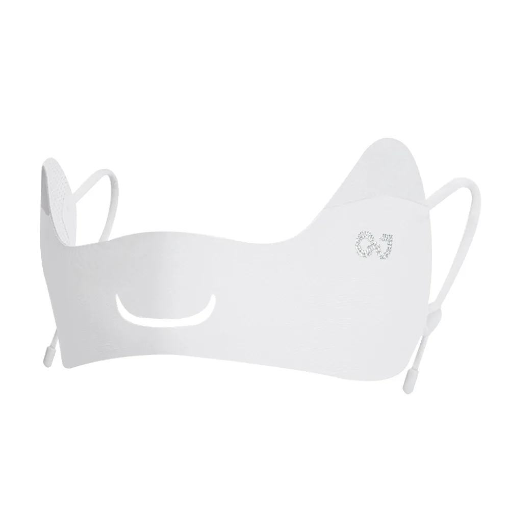 

Summer UV Blocking Women's Face Mask UPF50+ Ice Silk Half Face Cover Breathable Sun Mask for Outdoor