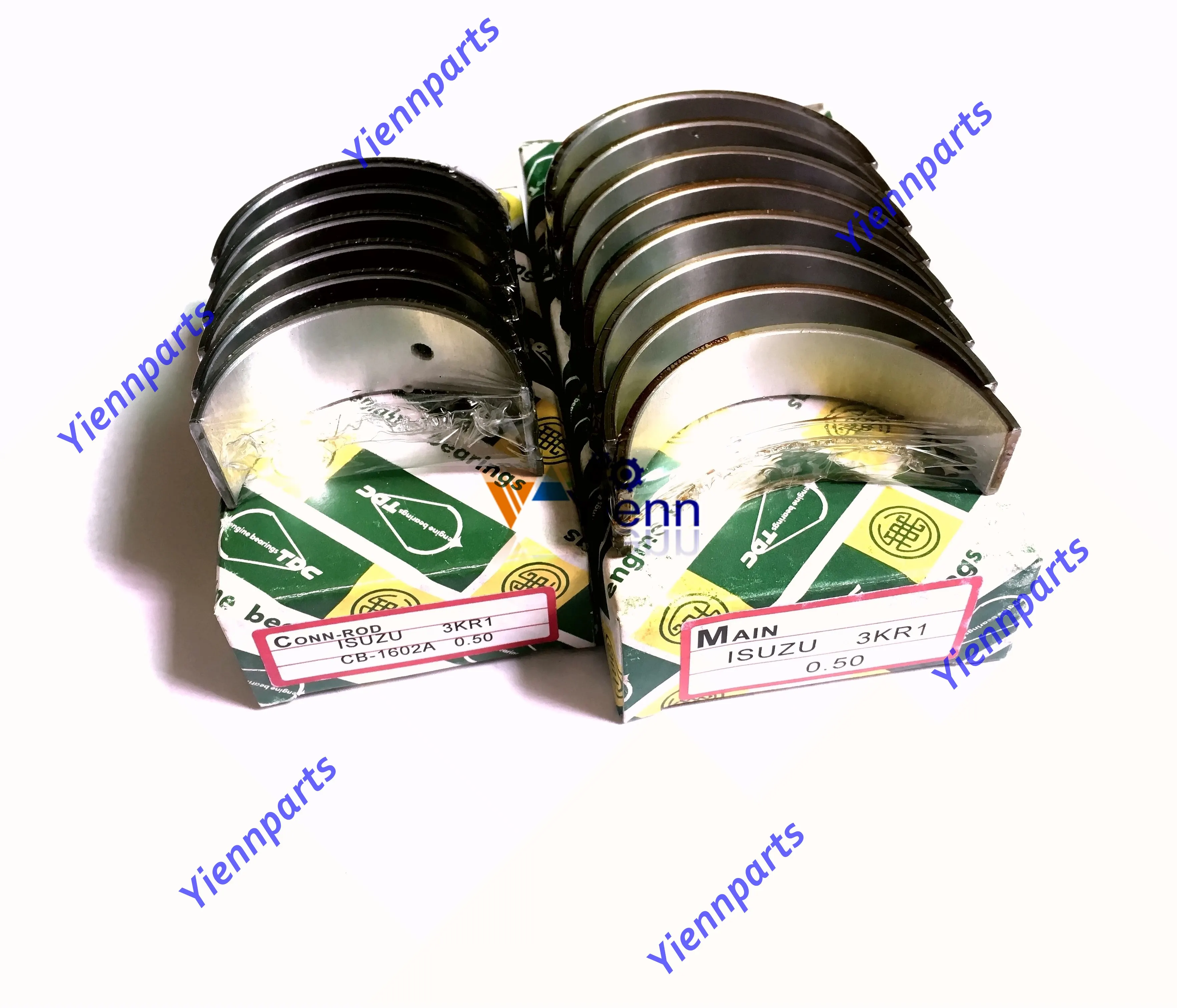 For ISUZU 3KR1 ENGINEMain & Con-Rod Bearing Set Fit Isuzu Excavator Loader Tractor Forklift Truck Crane Engine Repair Parts