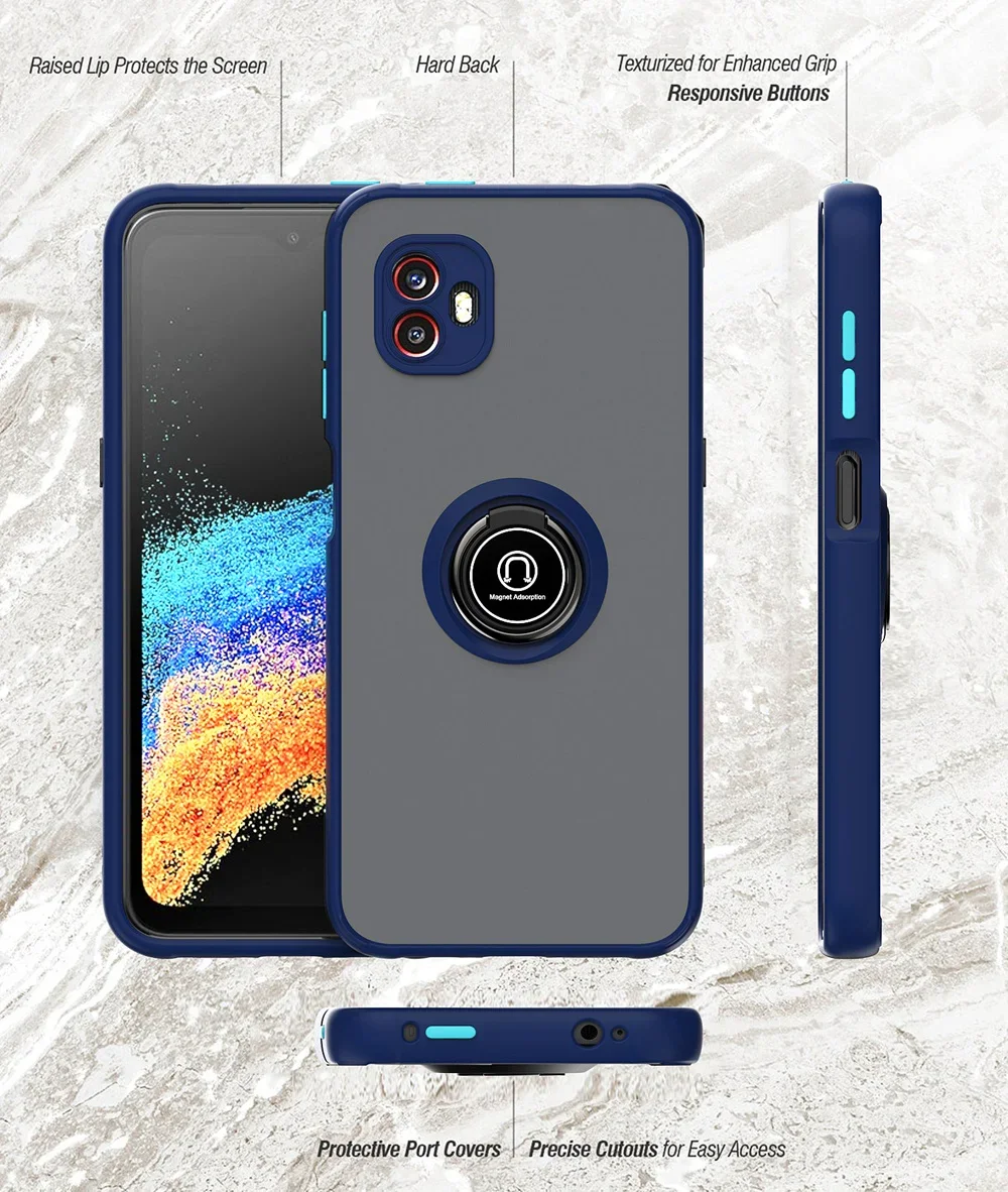 Rüstung matt Fall für Samsung Galaxy Xcover 7 Xocver 6 Pro Cover Ring Magnet halter Stand stoßfest Coque Fundas – Detail 8