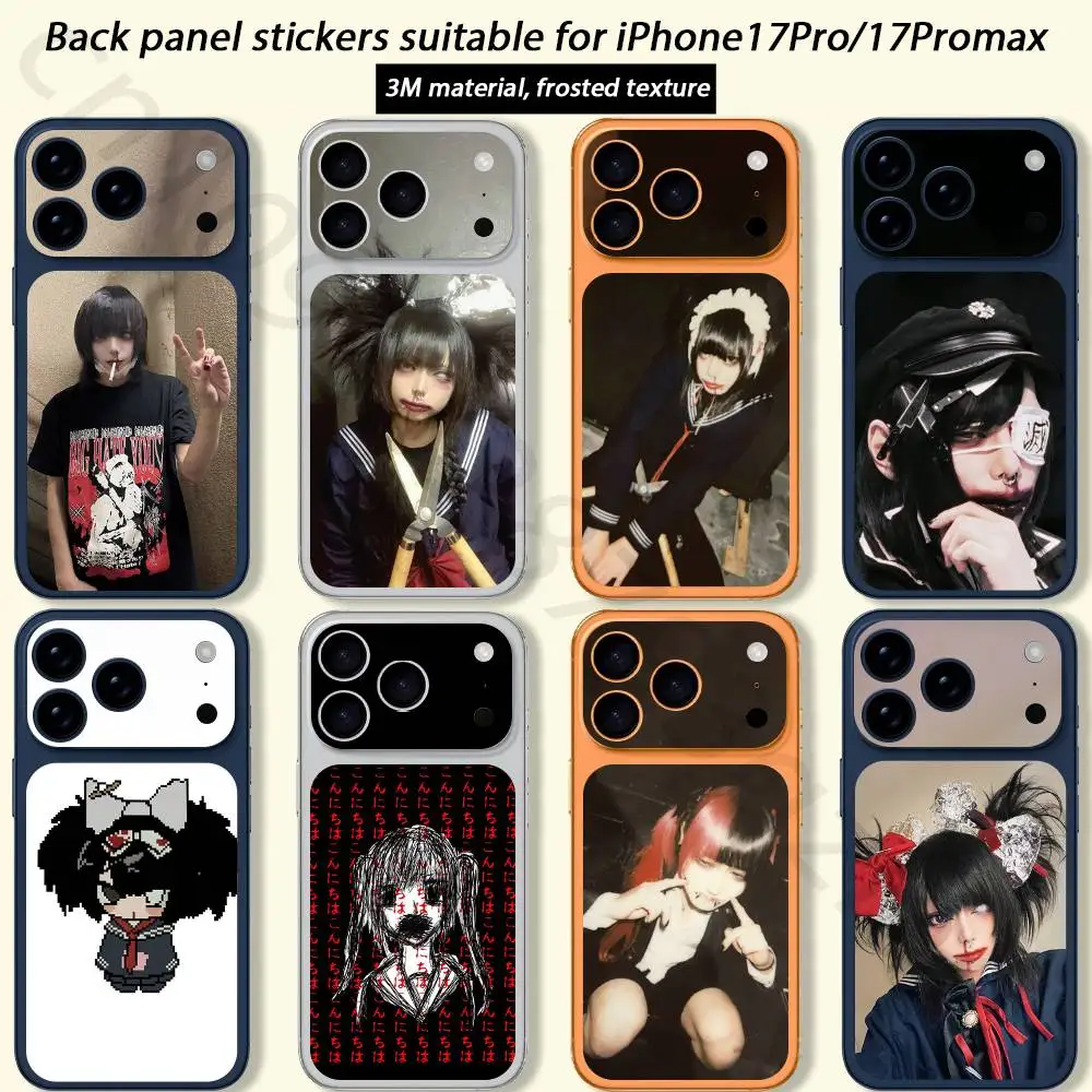 

S-Senketsuakochan Laser TICKET Decal Skin Wrap for iPhone 17 Pro/Pro max Protective Film for Back, Frame, Camera