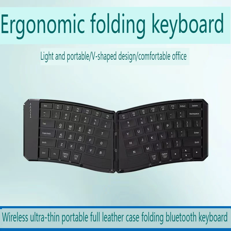 Ergonomic Foldable Keyboard Folding Bluetooth Portable Wireless Keyboard for IPad IPhone Tablet Smartphone Laptop PC Keyboards