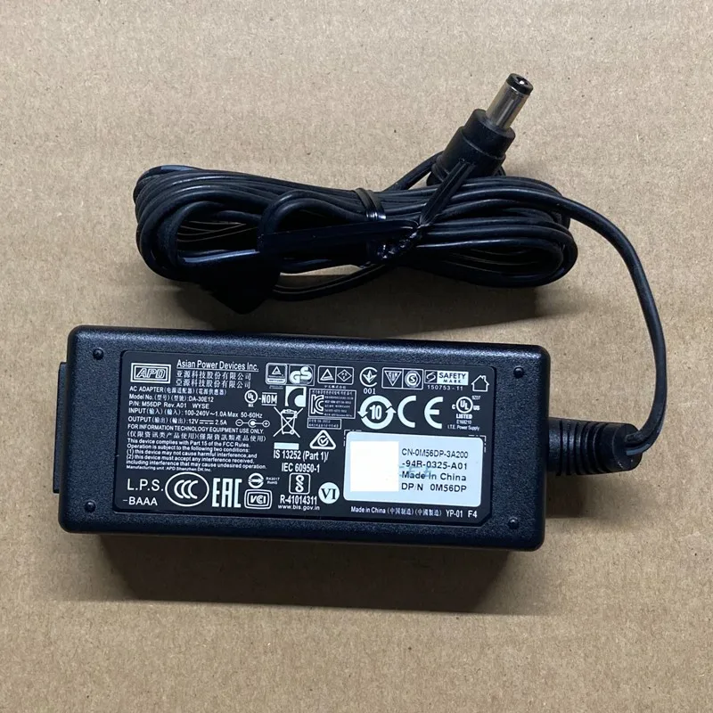 Genuine APD DA-30E12 12V 2.5A 9Y62F AC Adapter Charger for Dell Wyse 30W M56DP Power Supply