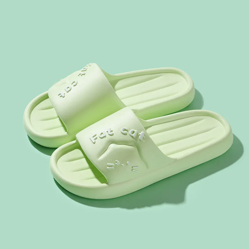 Women Home Shoes Thick Platform Slipper Summer Beach Flip Flops Women EVA Soft Sole Flat Shoes Mute Non-slip Slides Beach Sandal