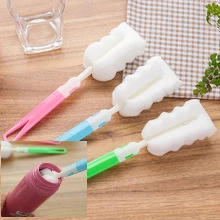 

Sponge Cup Brush Long Handle Thermos Cup Brush Multifunctional Removable Cup Bottle Cleaning Brush