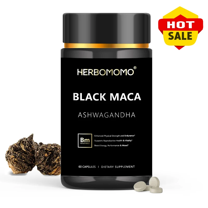 

Black Maca Booster for Men - Maca Supplements for Health, Energy & Endurance, Muscle Mass