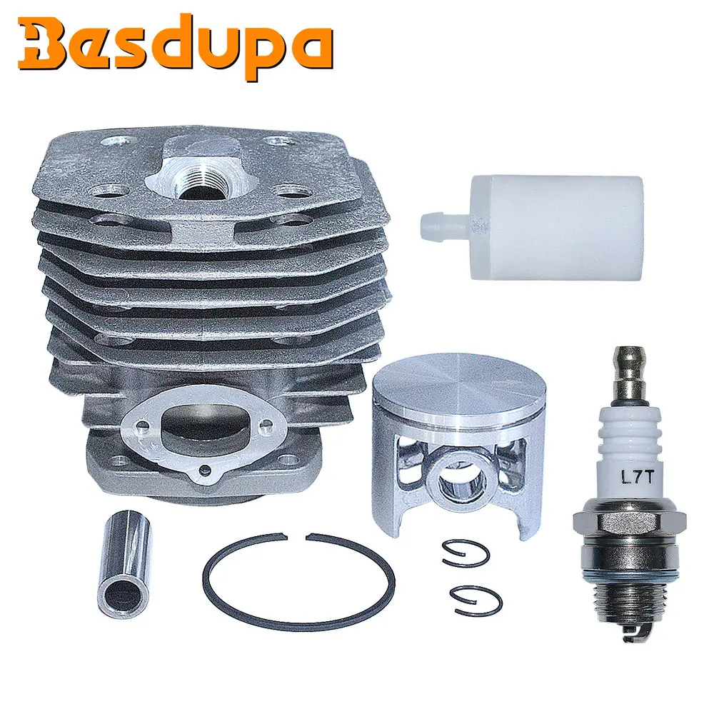 

45mm Cylinder Piston Kit For Husqvarna 154 154XP 254 254XP 238 Chainsaw Spark Plug Fuel Filter 503503903