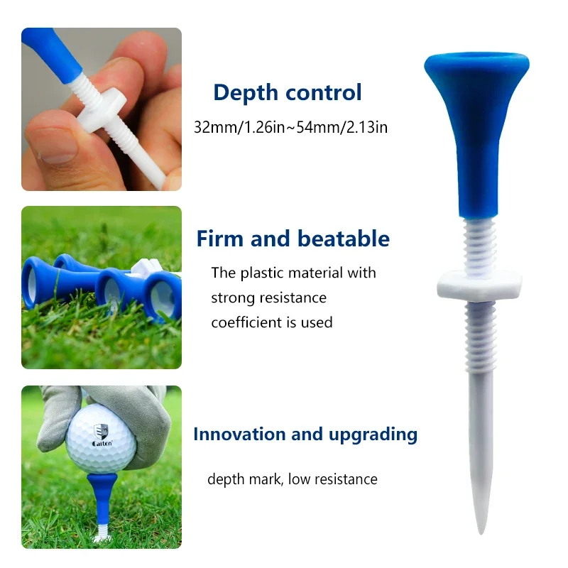 Factory Direct  90mm  Reusable  Magnet  Golf Tees Wholesale Adjustable Magnet Plastic Golf Tees