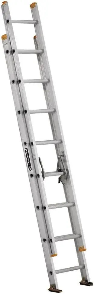 Ladder 16-foot Aluminium Extension Ladder, 250-Pound Load Capacity, Type I