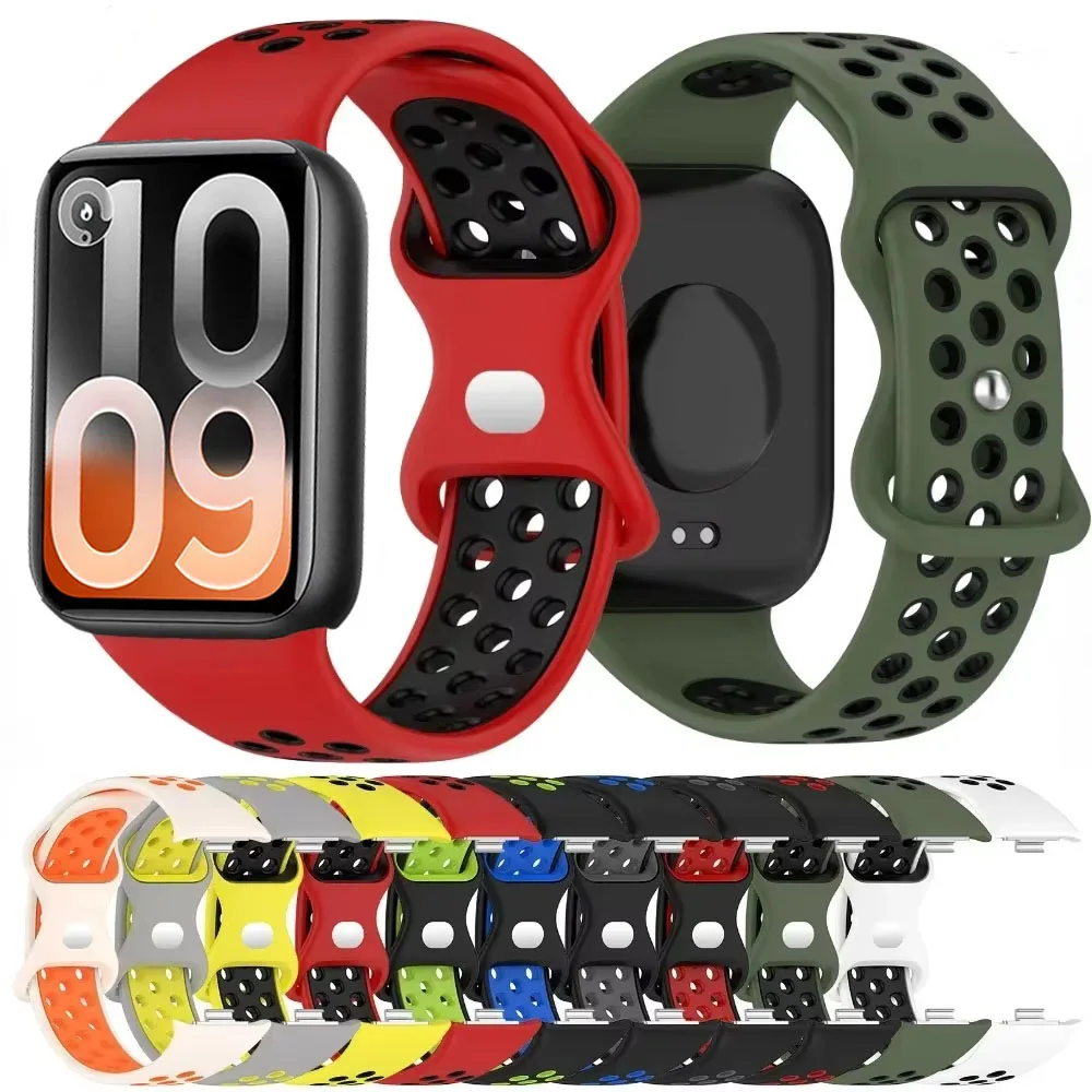 Silikonarmband für Xiaomi Mi Band 10 Pro/9 Pro/8Pro Sportband Ersatz Atmungsaktives Armband für Redmi Watch 6 5 4