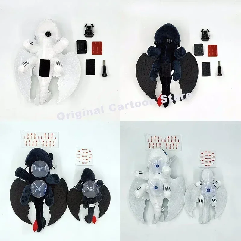 Dragão domador kawaii dos desenhos animados desdentado bebê carro telhado boneca bonito dos desenhos animados pingente de carro acessórios do carro capacete da motocicleta decorar
