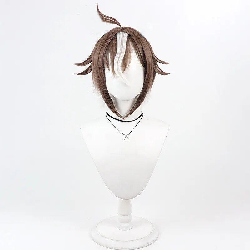 Picture 3: Anime Umamusume Pretty Derby Rulership Cosplay Wig Brown Ears Tail Hairclips Women Halloween Party Carnival Heat Resistant Wigs