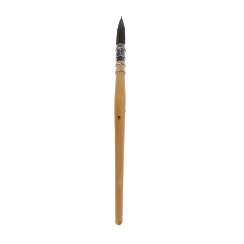 Artist Paintbrushes for Watercolor Round Squirrel Brush for Head Calligraphy Brush for Kid Beginner Student Amateur Pain