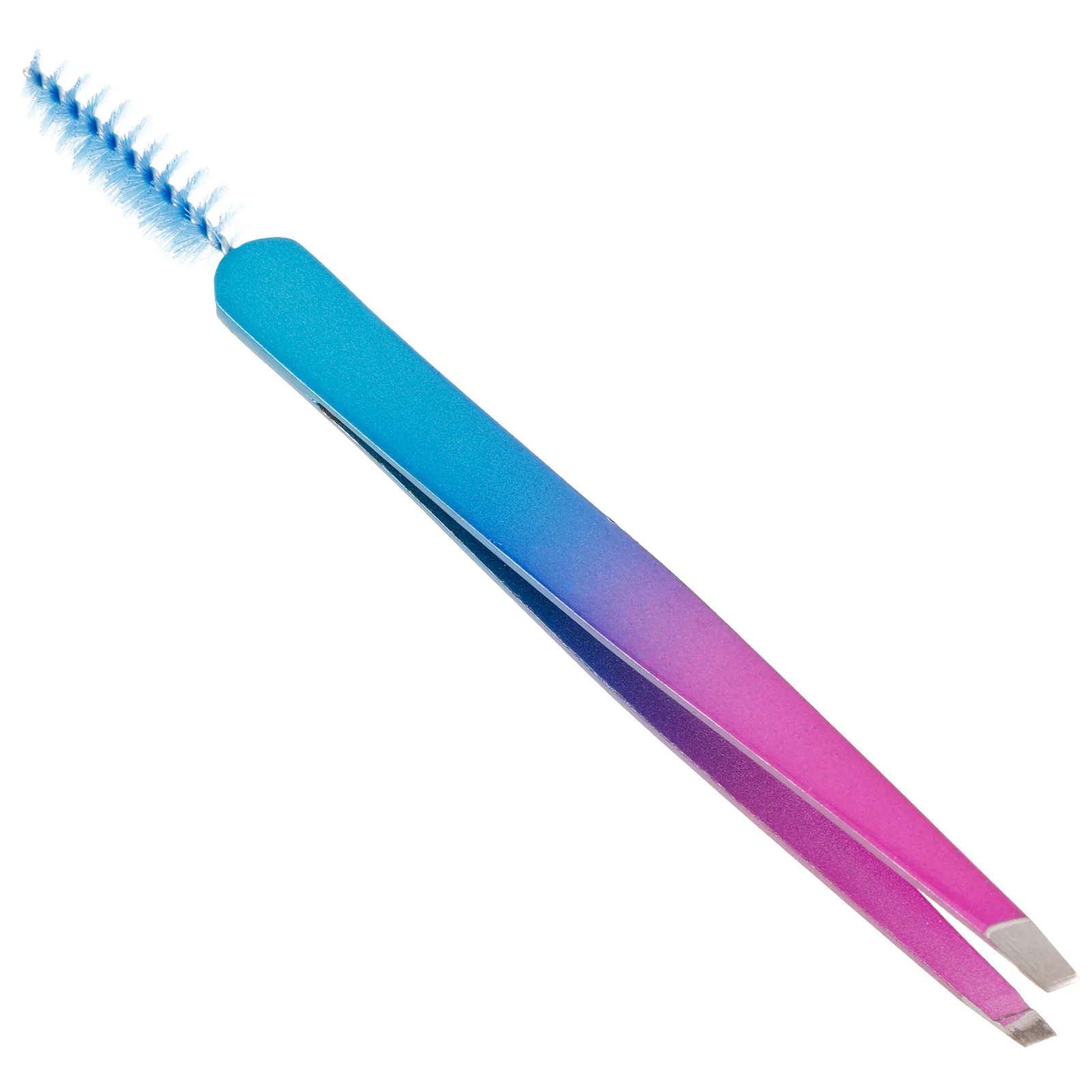 Eyebrow Tweezer Stainless Steel Portable Brow Clip Precision Tip Shaping Tool With Brush Travel Makeup Accessory Beauty