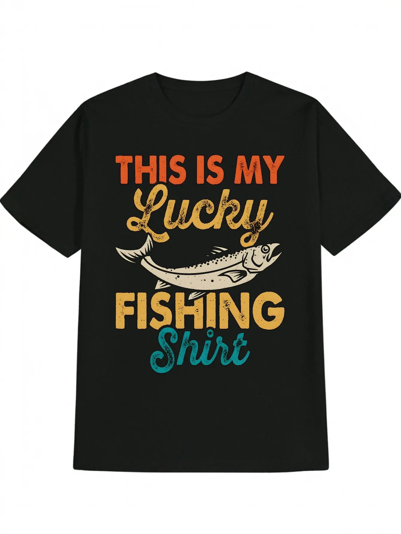 

Casual Fishing Graphic Printing Summer Autumn and Winter Pure Cotton Men's and Women's T-shirts Short Sleeves Luxury Outdoor