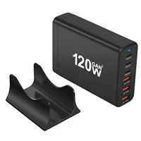 120W 200W GaN Charger 6 Ports USB Type C PD Charger Quick Charge 3.0  USB Type C Quick Charger Mobile Phone USB Charger