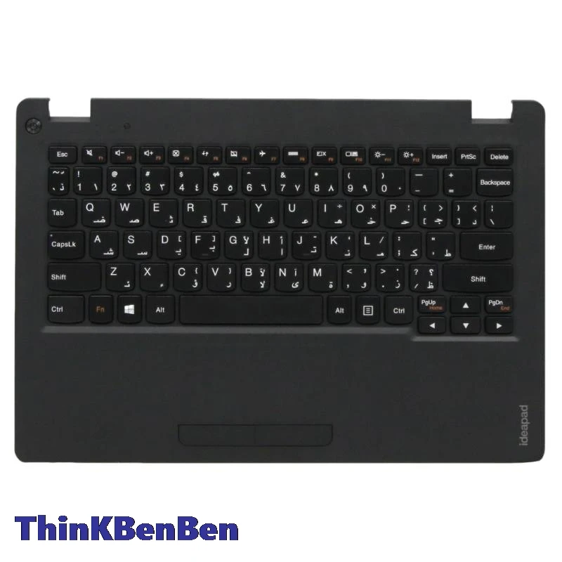 

ARA Arabic Black Keyboard Upper Case Palmrest Shell Cover For Lenovo Ideapad 100s 11 11IBY 5CB0K48384