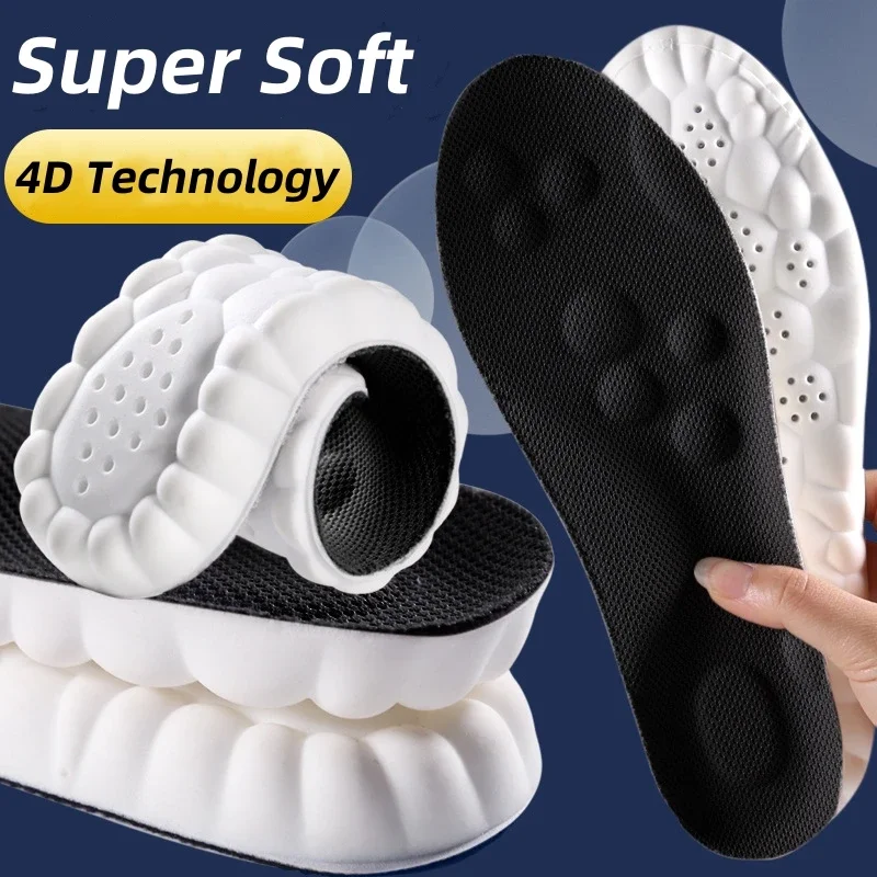 

Sport Shock Absorption Insoles High Elasticity Shoe Pads for Running Basketball Orthotic Arch Support Insole Deodorant Cushion