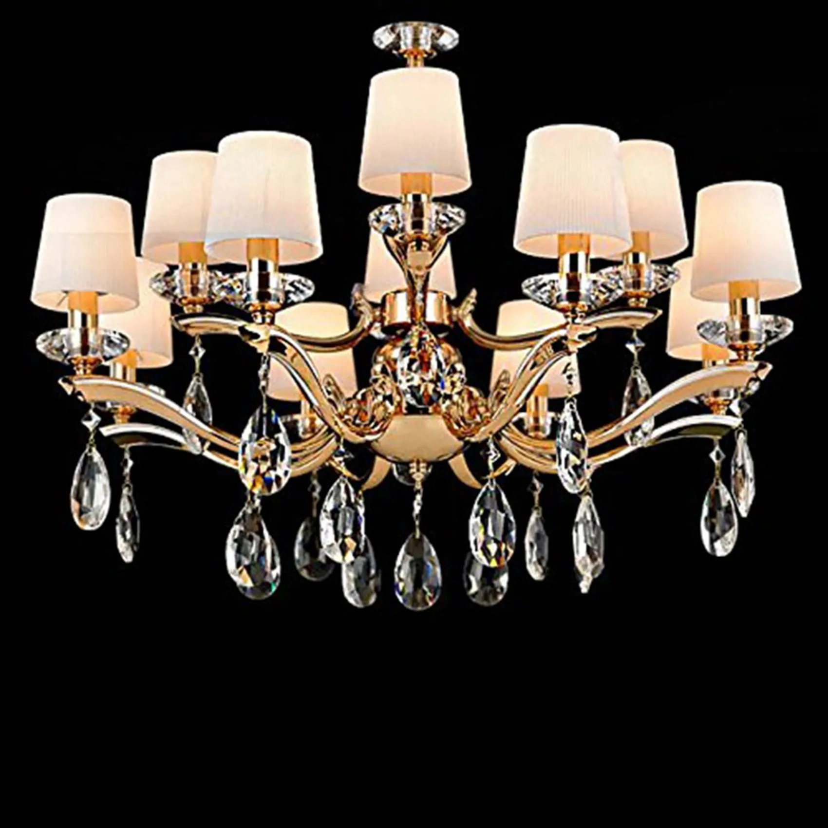 PORK-40Pcs Chandelier Crystals,Clear Teardrop Crystal Chandelier Pendants Parts Beads, Crystals For Chandeliers(50Mm,Clear)