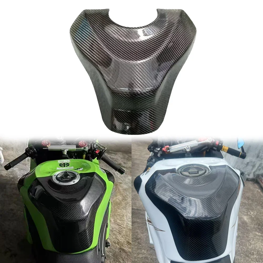 

Carbon Fiber Motorcycle Fuel Tank Oil Gas Cover Protector for KAWASAKI ZX-6R ZX-636 2013-2025 Lightweight Performance Accessory