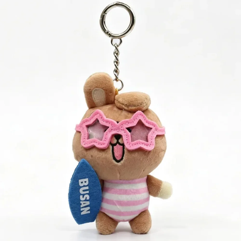 BT 21 Keychain Plush beach Chimmy Tata Anime Peripheral Cartoon Keychain Personality Cute Backpack Decorative Doll Pendant