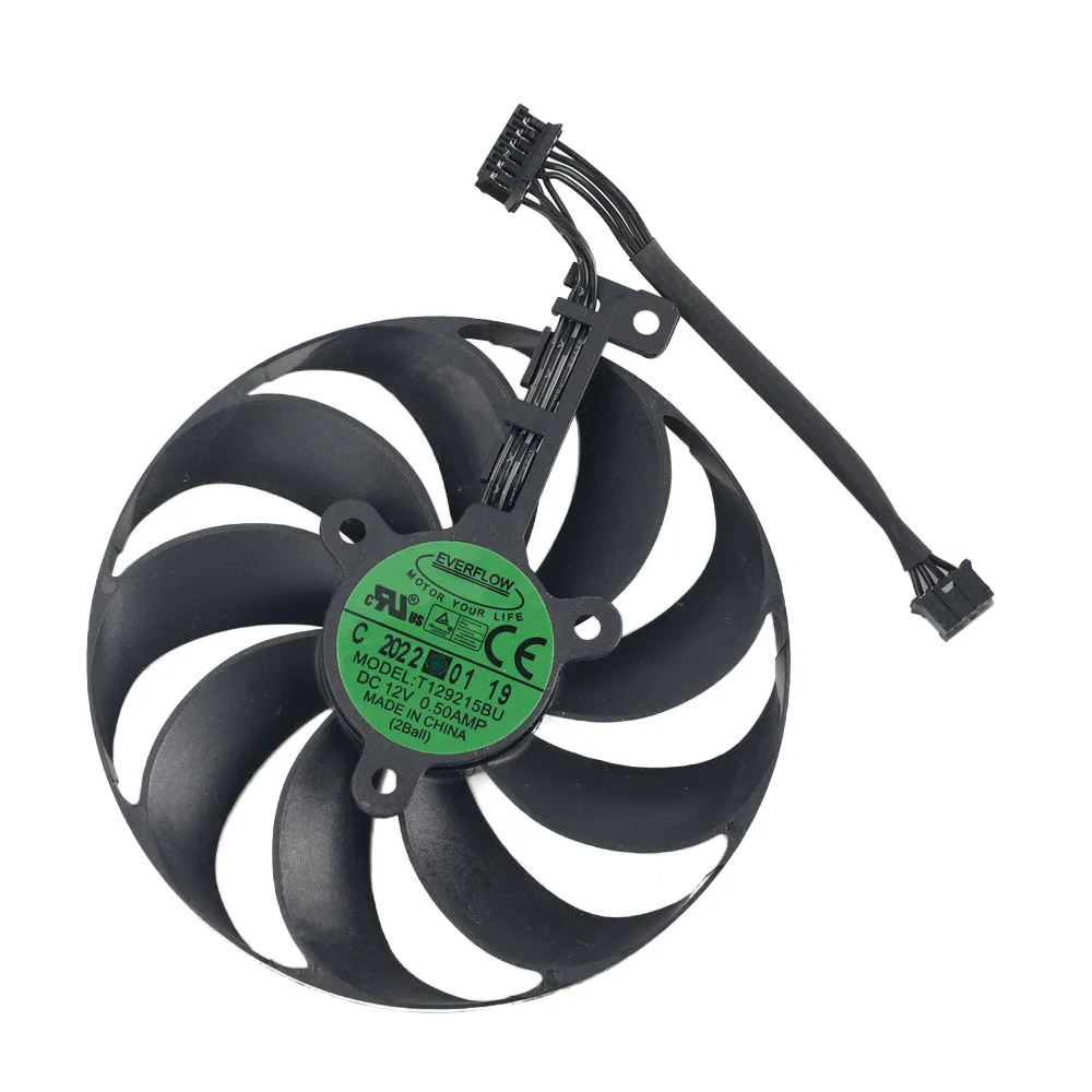 Imagem -03 - Substituição do Ventilador T129215bu para Asus Tuf Rtx 3060 3060ti 3070 3070ti 3080 3080ti 3090 Placa Gráfica de Vídeo Arrefecimento 88 mm Novo