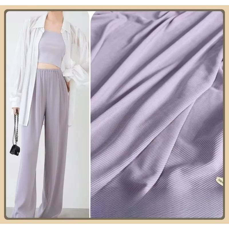 نسيج مضلع من الحرير الجليدي قابل للتمدد صيفي خفيف الوزن متماسك لفساتين القمصان ذات الساق الواسعة وملابس النوم والخياطة اليدوية