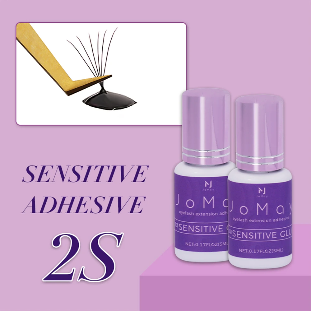 JOMAY Sensitive Adhesive Strong Glue False Eye Lash Extension Glue Quick Drying Adhesive Black Glue No Irritant Makeup Eyelash