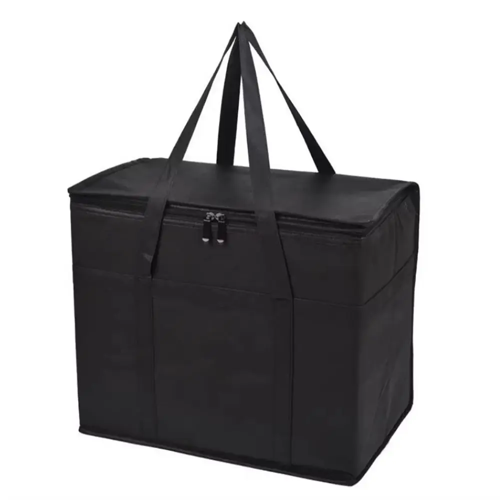 1Pcs New Large Capacity Insulated Bag Portable 40L Tin Foil Food Bag Zipper Refrigerated Bag Picnic Camping