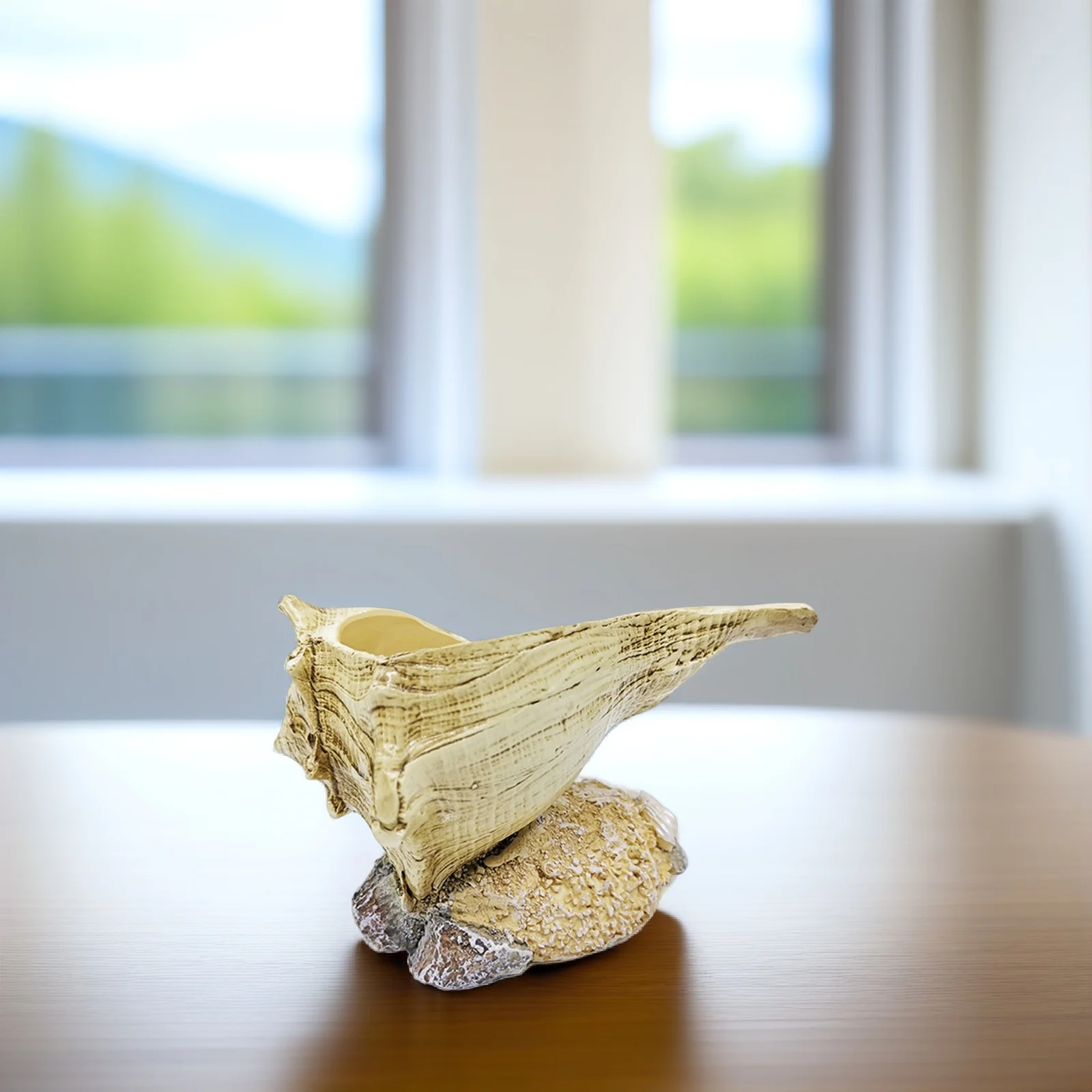 

Conch Shell Planter Premium Resin Flowerpot for Succulents Cactus Bonsai Indoor Outdoor Garden Decoration Desktop Windowsill