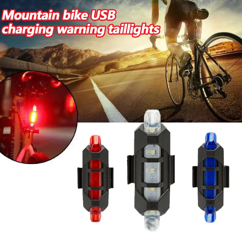 LED Mountain Bike Luggage Rack Light Waterproof Bicycle Rear Seat Reflective Taillight Night Ridding Safety Warning Reflector