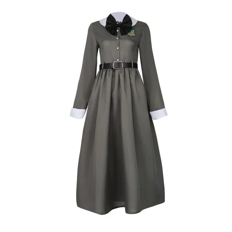 EE01 Kikoru Shinomiya Cosplay Costume Anime Kaiju No. 8 Gray Dress Uniform Headwear Third Division Halloween Party Women iCoIo0！