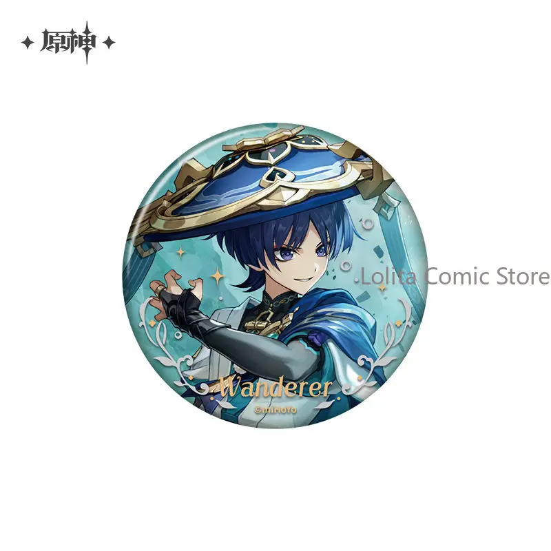 Anime Original Aether Nahida Wanderer Scaramouche Il Dottore Zandik Lohen Nicole Badge Acrylic mIHOYO Genshin Impact Cosplay view 4