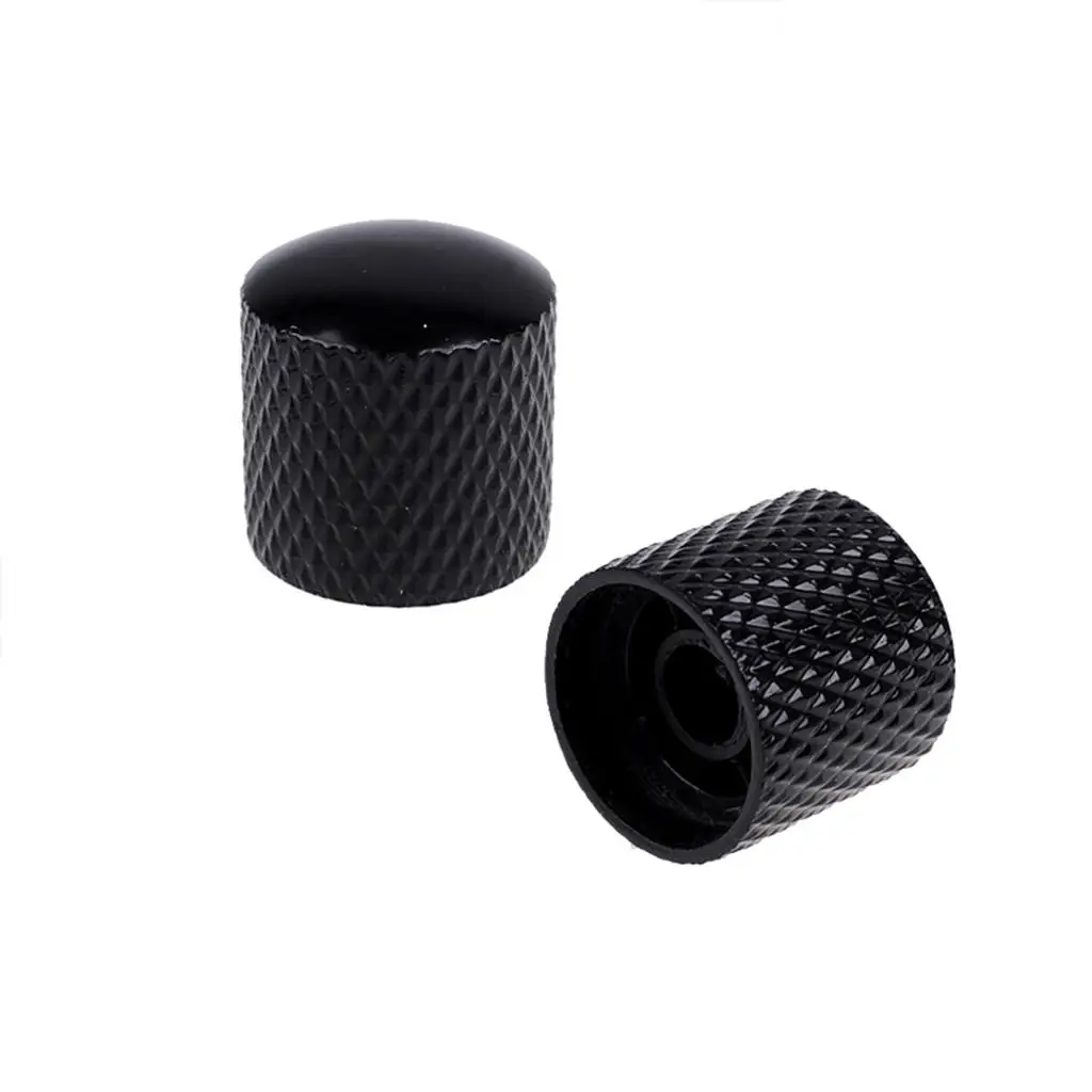 Brass Tone Volume Button Cap Potentiometer Tuning Cylinder Knob Metal Accessory for Electric Guitar Bass Upgrade