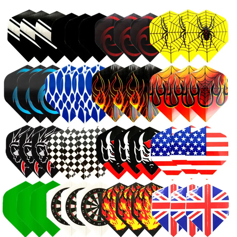 Dart Flights 60PCS Multiple Styles PET Wing Tail