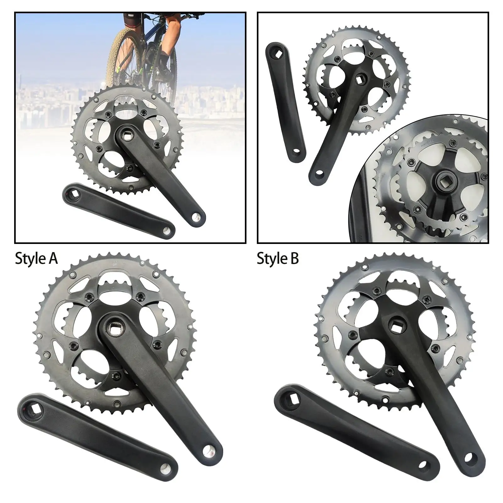 دراجة Crankset لدراجة الطرق الجبلية ، مجموعة ذراع عالية القوة ، دراجة ركوب