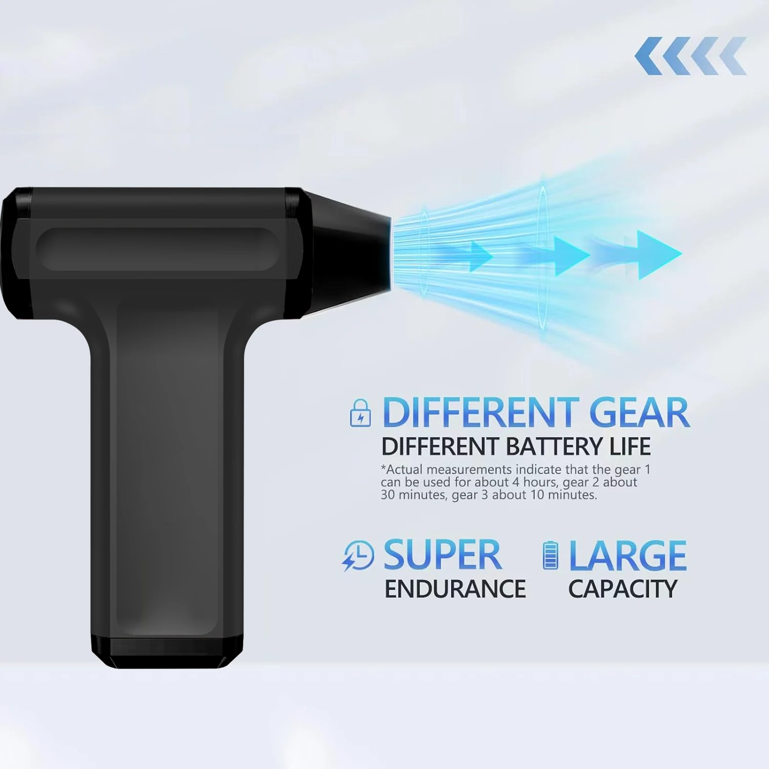 Handheld Compressed Air Duster 130000 RPM USB Charging Vacuum Cleaner Cordless Duster Blower for Keyboard Computer Cleaning