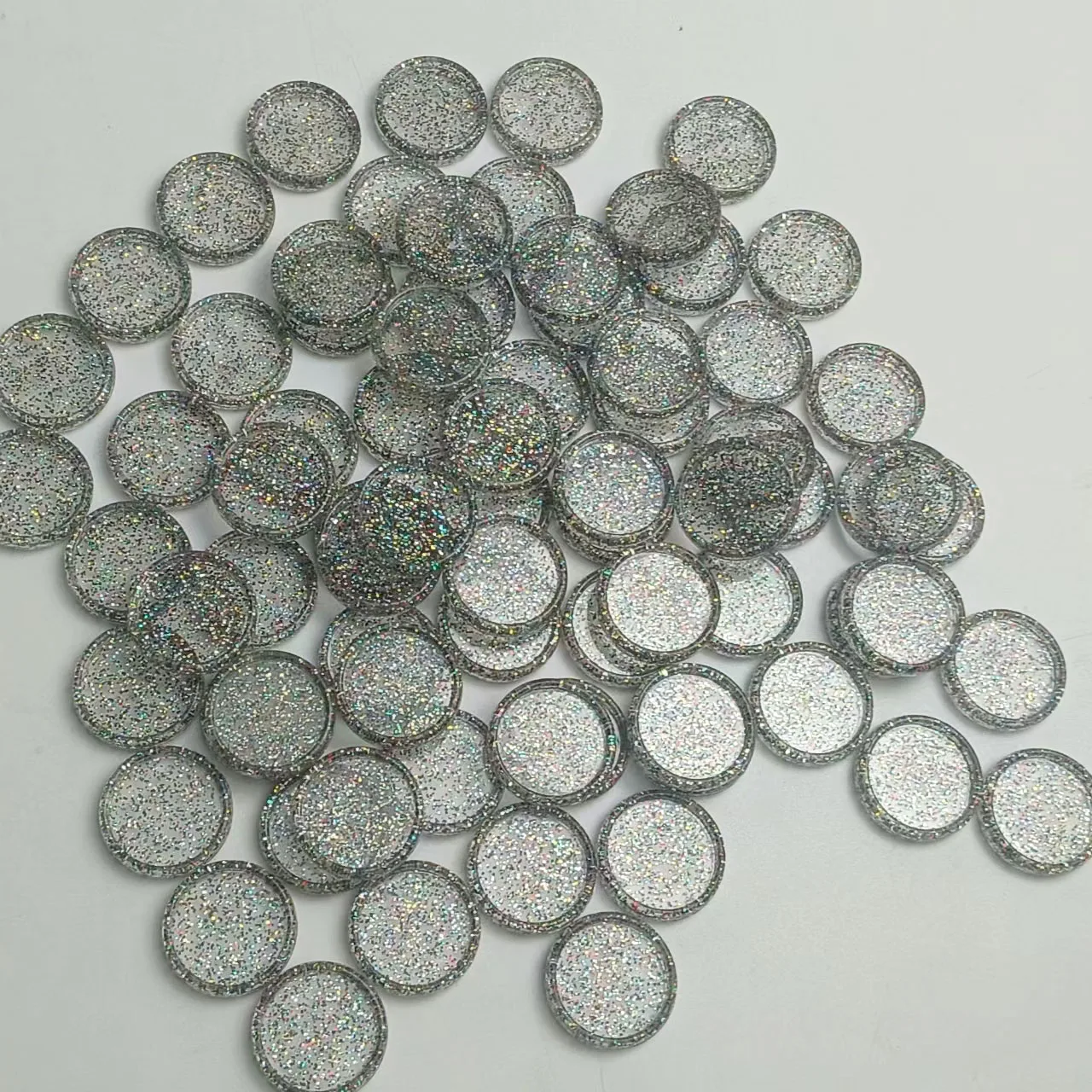 100pcs 24mm Binding Discs Transparent Binding Disc Plastic Round Discs Binder Accessories Mushroom Hole Notebook Binding Ring
