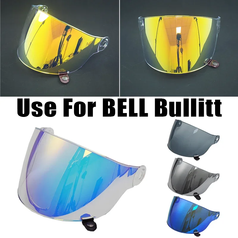 Bell Motorcycle Flat Face Shield Lens for Bell Bullitt, Photochromic Visor, Multiple Color Options UV Protection